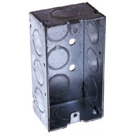 Hubbell-Raco 8650 1-1/2-Inch Deep, 1/2-Inch End Knockouts, Welded 4-Inch by 2-Inch Handy Box
