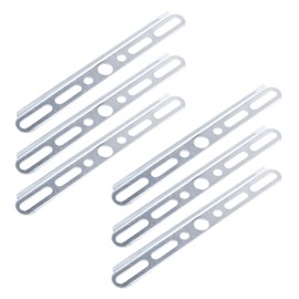 KUMGROT Light Fixture Mounting Bracket 6 Inch Ceiling Light Plate Pendant Light Crossbar with Screws, , Heavy Duty Iron Silver 6 Pcs