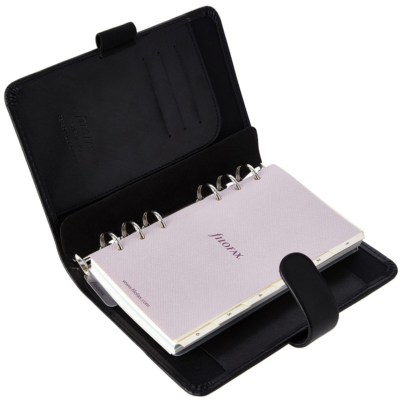Filofax Personal Saffiano Organiser - Black