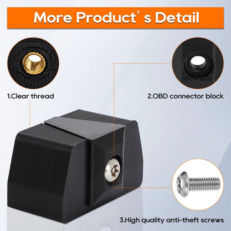 WIKIBB OBD II Port-Lock-OBD2 Connector Locking OBD Locking Device