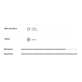 Bianco Forte Coffee Pods, Dark Roast Arabica Blend for Milk Recipes, Full-Bodied Flavor, 10 Capsules (7.77 fl. oz.)