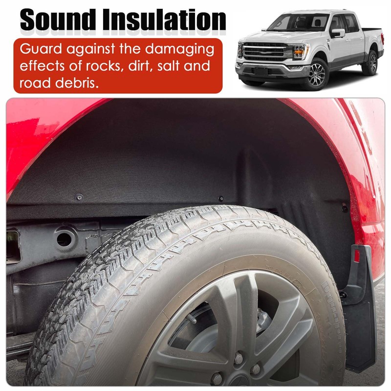 ANMOSVO Liners Wheel Well Guard for F150 2021 2022 2023
