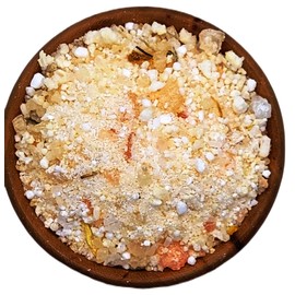 Pasión Orgánica-Sales de baño epsom pies pedicure aromaterapia tina aceites esenciales y flores naturales (Romero-Menta)