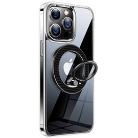 Magnet Finger Ring Grip Stand, Built with Kevlar 600D Fiber, Magnetic Phone Ring Holder Compatible with PopS0ckets for MagSafe Accessories for Kindle and Other Cell Phones, Kevlar Black