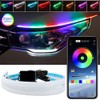LED Light Strips, Riloer 2pcs 12V Car Headlight LED Strips