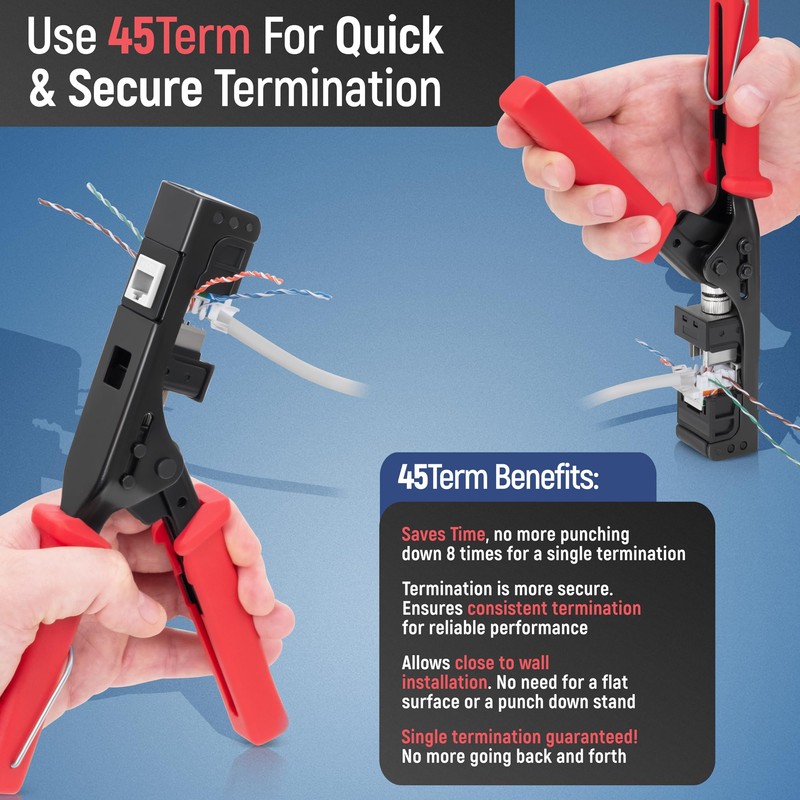 Everest Media Solutions 45° Angled CAT6 Keystone Jack in White