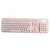 Wireless Keyboard and Mouse Combo Pure Color Retro 2.4G Wireless