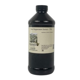 Pure Peppermint Oil Extract - TTB-Approved for Brewing - Water Soluble Mint Flavoring - PG Free - Non-GMO - Gluten Free - Vegan - 16 ounces