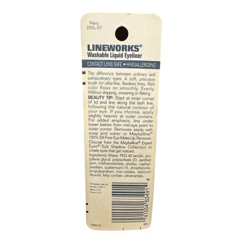 Maybelline New York 3X Maybelline LIFEWORKS Washable Liquid Eyeliner -