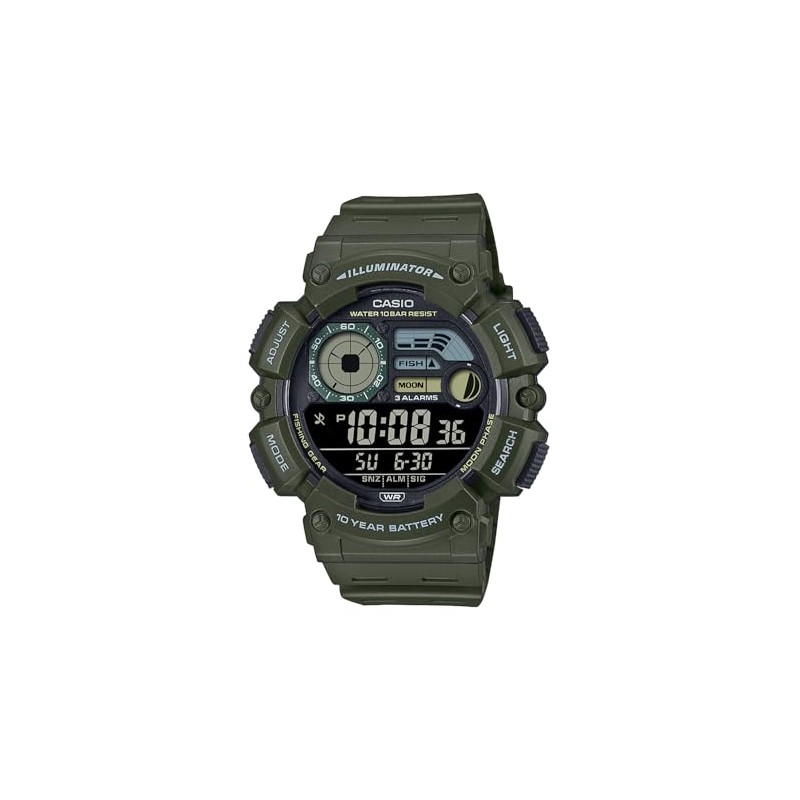 Casio Collection WS-1500H Watch, Genuine Domestic Product, Khaki
