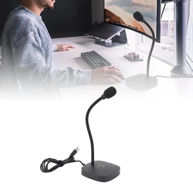 USB Computer Microphone PC Microphone Desktop Omnidirectional Condenser PC Laptop