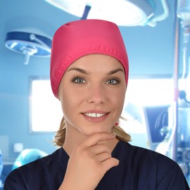 B-well Scrub Hat Scrub Cap Nurse Hat Surgical Cap Adelina Nurse Accessory for Nurses, Medical Personnel (Owls, 50% Cotton, 50% Polyester)