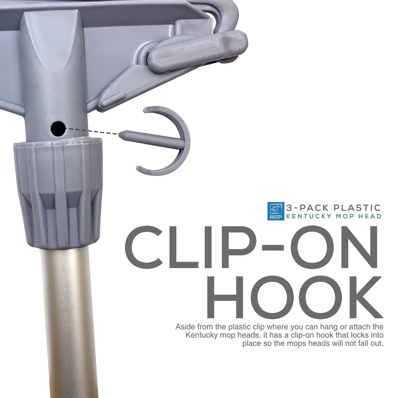 3-Pack Plastic Kentucky Mop Head Clip – Kentucky Mop Clip