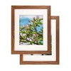 Rustic Wooden Poster Picture Frame 16x24 - Natural Solid Eco