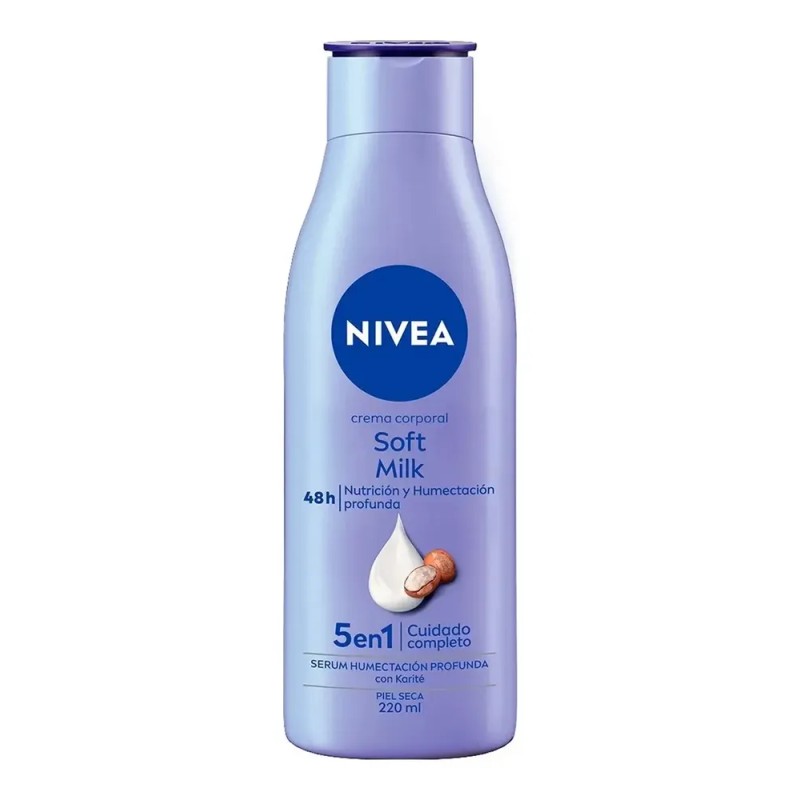 Crema corporal NIVEA Soft Milk piel seca 220ml