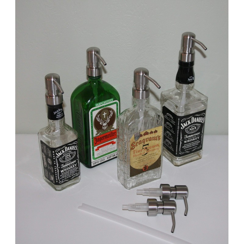 Soap Dispenser Pump Replacement/Liquor Bottle Soap Pumps, Gun Metal Bronze