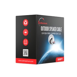 GESS Technologies CableMaestro 500FT 16AWG Outdoor Speaker Wire – 2-Conductor OFC Cable, Direct Burial, Weather & UV Resistant, CL3/CM Certified – Low Voltage LED & Car Audio Compatible – Pull Box