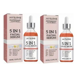 Set Dos Serum Facial 5 En 1 Reduce Poros Dilatados Antiacne Grasa Día