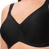 Triumph Women's Modern Soft+Cotton W01 Minimiser Bra, black