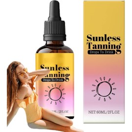60ml Sunless Tanning Drops To Drink, Oral Tanning Drops, Nourishing And Moisturizing Bronzing Tanner (1pcs)