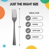 Exquisite Silver Plastic Forks 50 Pieces Silver Forks Disposable Utensils