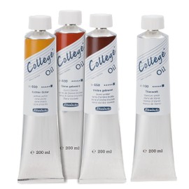 Schmincke - College Oil, Siena Burnt in 200ml Tube, 31630015, Artist Oil Paints, Proven Artist Pigments and Natural Plant Oils, Good Light Fastness