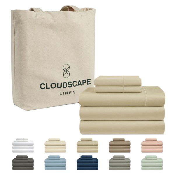 100% Egyptian Cotton Split King Sheet Set for Adjustable Bed,