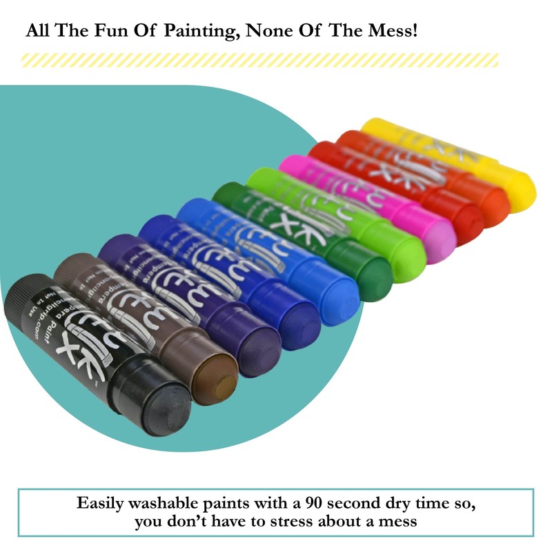 The Pencil Grip Kwik Stix Solid Tempera Paint, Super Quick