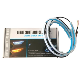 GIPEL Luces RGB para Auto - Tiras LED para Carros, Accesorios Automovil, Tiras de Luces para Direccional y Ojo de Angel, Lineas de Luces DRL de 45cm - DC 12V