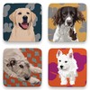 Leslie Gerry Dog Coasters, Set of 4