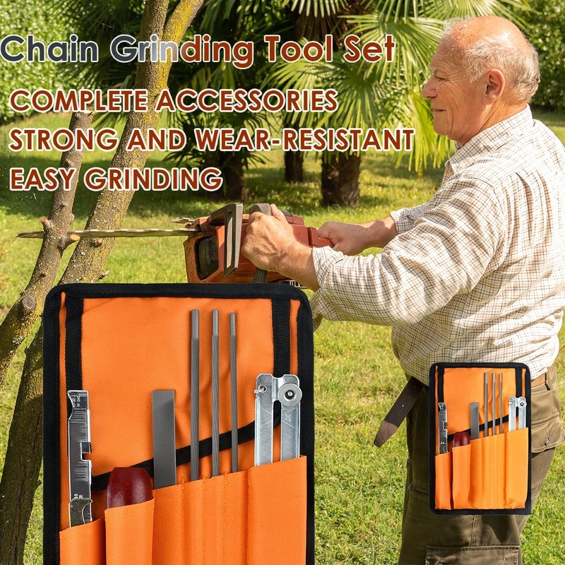 Chainsaw Sharpening Files 4.0/4.8/5.5mm 11PCS Set Saw Chain File Chainsaw