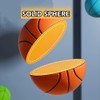 Silent Basketball-2025 Upgrade Grooved Airless Foam Basketball for Quiet Dribbling