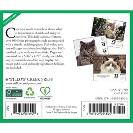 What Cats Teach Us 2026 5.4" x 6.2" Box Calendar