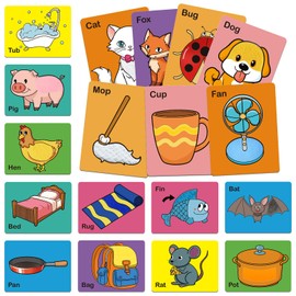 Broytain Touch & Feel Flash Cards for Toddlers 1-3,CVC Word Games,Speech Therapy Toys for 12 to 18 Months,Autism Sensory Products, Educational Flashcards,Learn Animals and Items