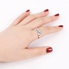 DIOWUS Granddaughter Hug Ring For Hope Rings, Stainless Steel Motivation