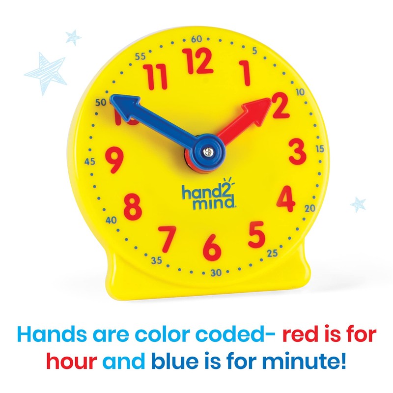 hand2mind-42836 Geared Clocks Classroom Kit (Set of 24)