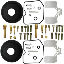 2-Pack Carb Carburetor Repair Kits Replacement for Kawasaki Ninja 500 Ninja 500R EX500 GPZ500S 1987-2009 Diaphragm Float