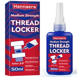 Thread Lock Blue 1.69 Fl oz/50 ml Medium Strength, Lock & Seal Nuts, Bolts, Fasteners and Metals, Blue Threadlocker Against Losening and Leakage