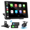 【Pierden】2025 Newest 7-Inch IPS Touchscreen Car Stereo with Wired/Wireless AC/AA