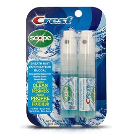 Crest Breath Mist con alcance de larga duración, menta, 2 botellas de 7 ml