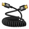 Jnoheefye 4K Coiled HDMI Cable