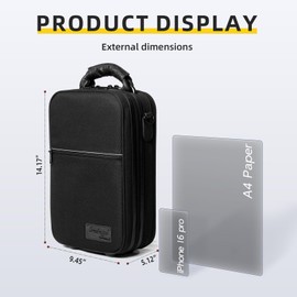 Omebaige Premium 1200D Nylon Clarinet Case with Built-In Backpack Straps, Clarinet bag, Clarinet Case Backpack