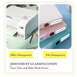 OEka 15 * 40mm (0.6"*1.57") Portable Label Maker White Thermal Labels Compatible with Marklife P50 and Other Thermal Printer Total 150Pcsx 3 Roll per Pack