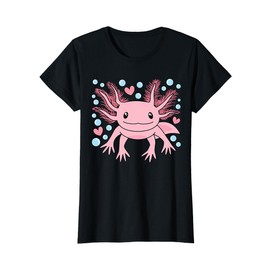 Cute Pink Axolotl Kawaii Axolotl Lover Women Girls T-Shirt