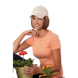 Henry Margu Hair Accents Short Hair with Beige Baseball Cap Wig (4H - MEDIUM DARK BROWN/MEDIUM BROWN HIGHLIGHTS)