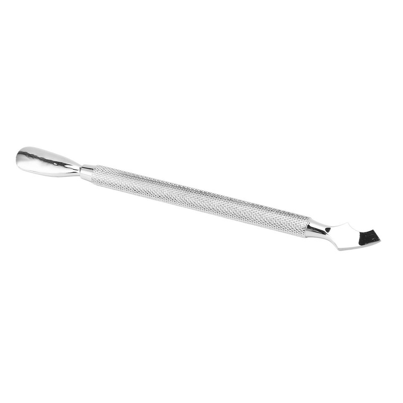 2Pcs Dual Ended Cuticle Pusher Stainless Steel Multipurpose Portable Cuticle