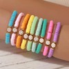BFFAEAE Friendship Bracelets Heishi Clay Bead Bracelets Stack Beaded Stretch