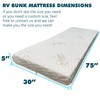 Foamma 5" x 30" x 75" Memory Foam Mattress for