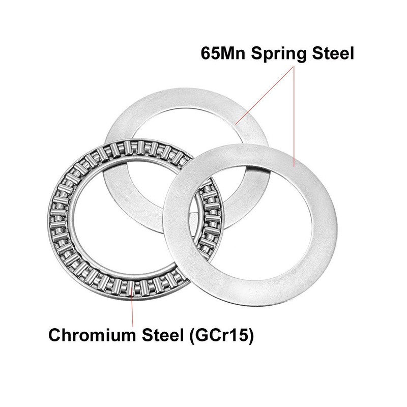 sourcing map AXK4060 Thrust Needle Roller Bearings with Washers 40mm