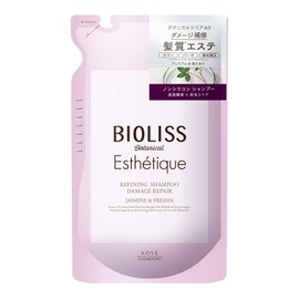 SALON STYLE Kose Biolis Botanical Aesthetic Refining Shampoo (Damage Repair), Refill, 13.5 fl oz (400 ml), For Damaged and Glowing Hair, For Moisturizing and Soft Hair, Jasmine & Freesia Scent, Refill, 13.5 fl oz (400 ml) (x 1)
